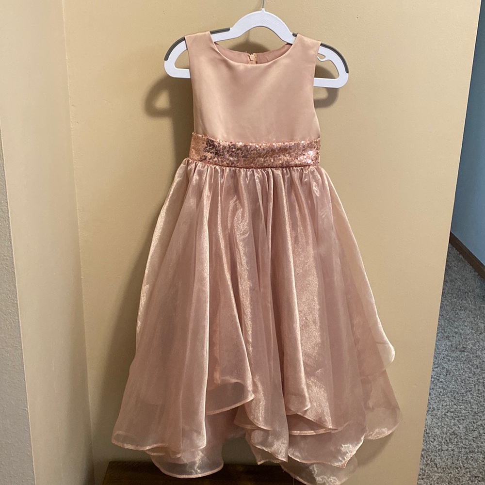 Rose Gold toddler girl dress